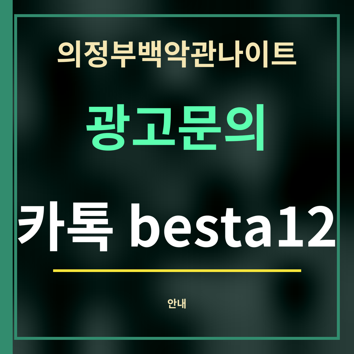 의정부백악관나이트 · 광고문의 · 카톡 besta12